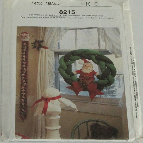 Vintage Sewing Pattern Christmas Comforter SIMPLICITY Crafts 8215, 1987 - Picture 3 of 6